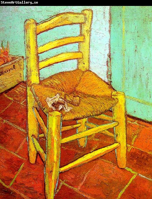 Vincent Van Gogh Artist's Chair with Pipe